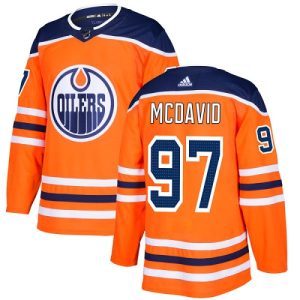 Miehille NHL Edmonton Oilers Pelipaita Connor McDavid #97 Authentic Oranssi Koti